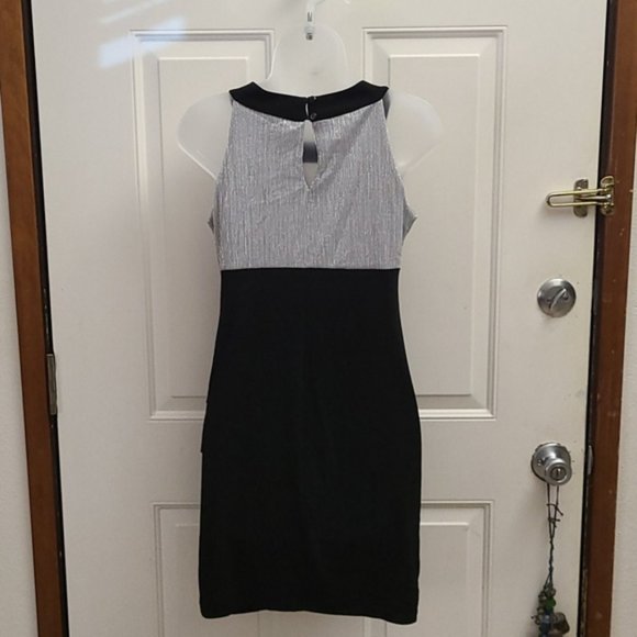 Enfocus Black and Silver Sleeveless Dress - Picture 6 of 8